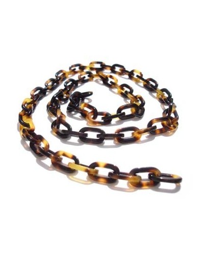 Tokyo Acetate chain with Small rectangular links