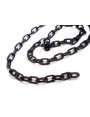 Tokyo Acetate chain with Small rectangular links