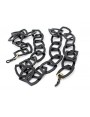Black Acetate chain with Big Octagonal links