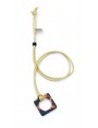 Tokyo Square Acetate pendant with Yellow cotton cord