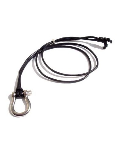 Pendentif Grande Manille sur un cordon en Coton Noir