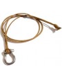 Small Shackle Pendant on Cognac Cotton cord