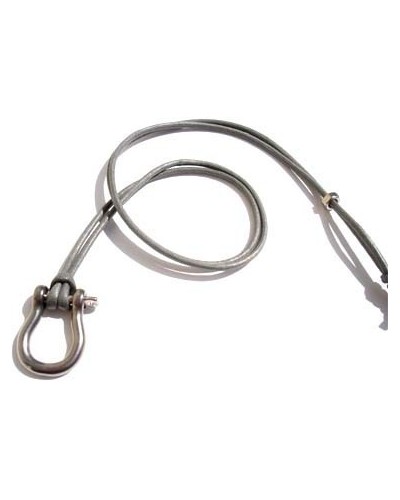 Pendentif Grande Manille sur un cordon en Coton Gris