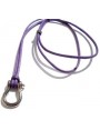 Pendentif Petite Manille sur un cordon en Coton Violet