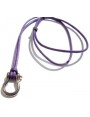Small Shackle Pendant on Purple Cotton cord