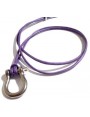Big Shackle Pendant on Purple Cotton cord