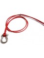 Small Shackle Pendant on Red Cotton cord