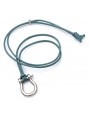 Big Shackle Pendant on Thuya Cotton cord