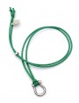 Small Shackle Pendant on Green Cotton cord