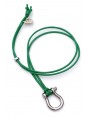 Big Shackle Pendant on Green Cotton cord