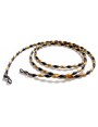 Gold and Brown polyester two-tone twisted cord