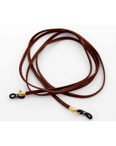 Cordons en Soie Marron