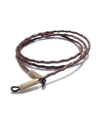 Cordon en coton Marron façon patte d'autruche