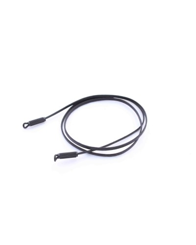 Black Flat polished coton cord