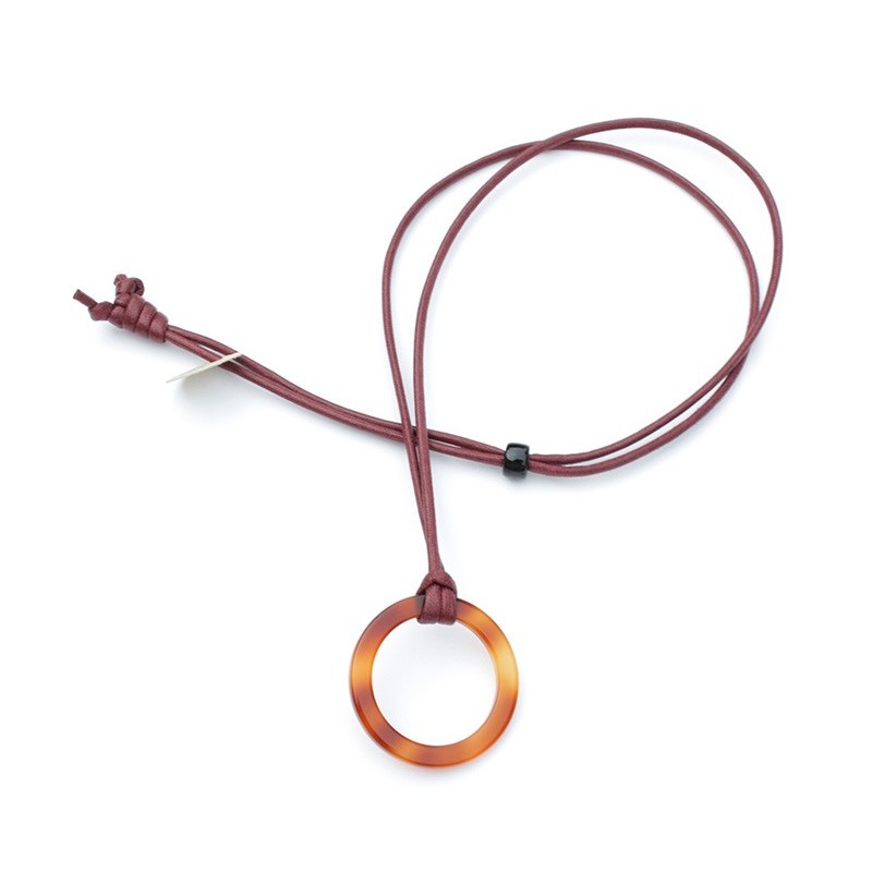 Pendentif Anneau acétate Plat