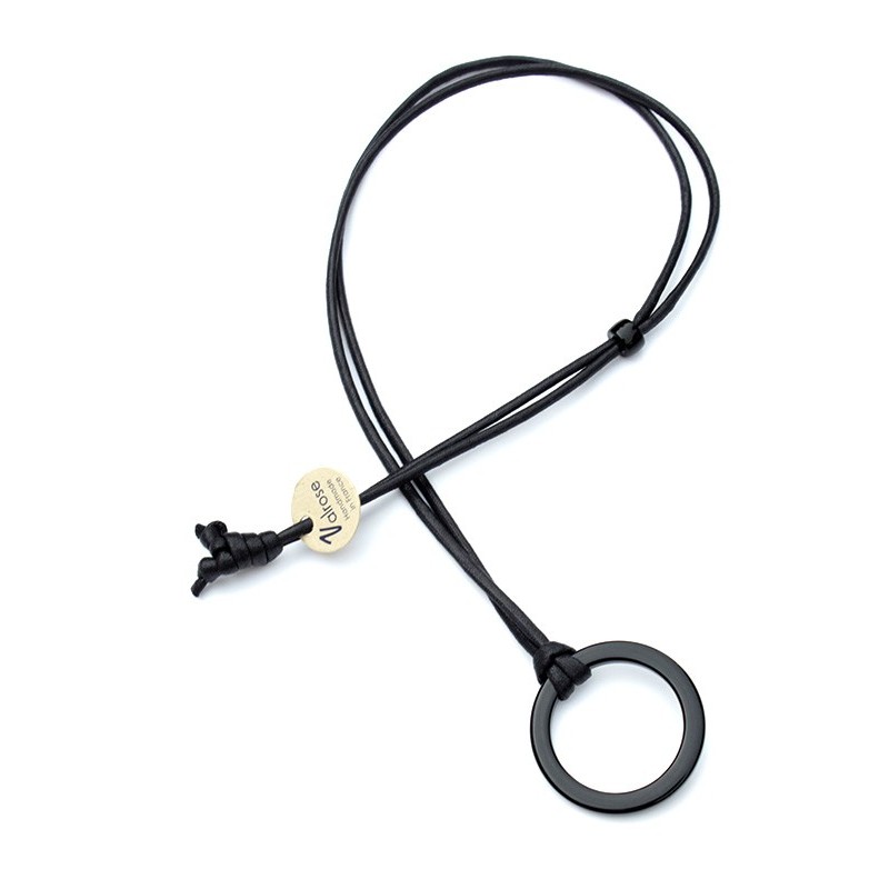 Pendentif Anneau acétate Plat