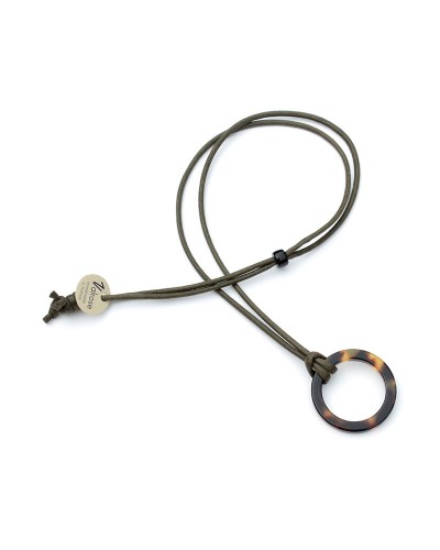 Pendentif Anneau acétate Plat