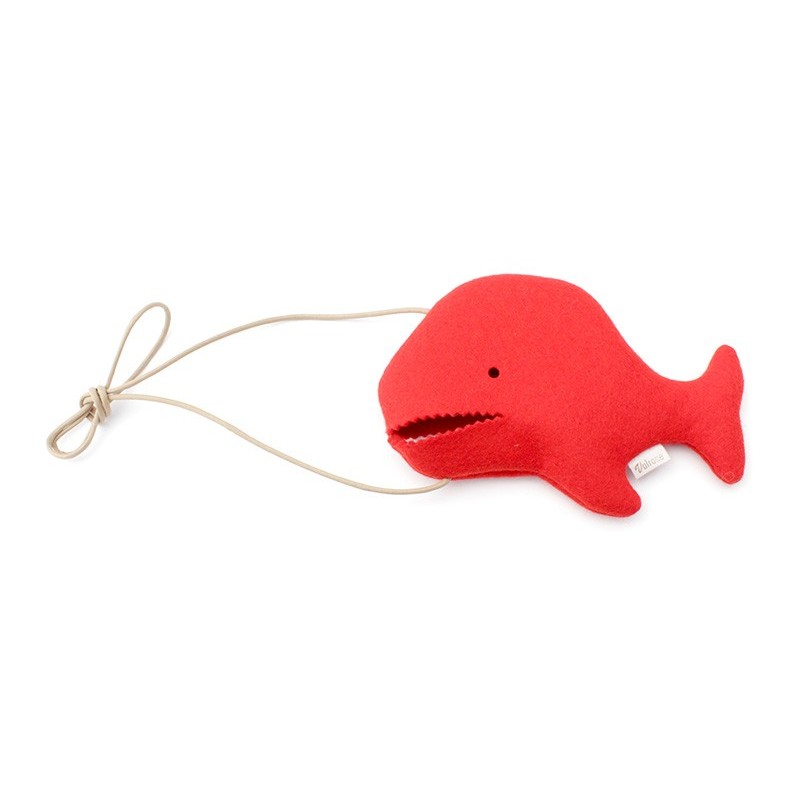 Felt animal case Red whale