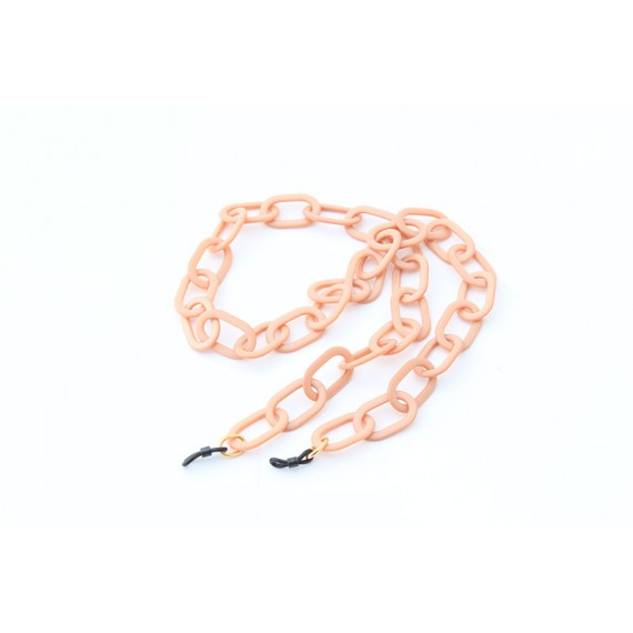 Powdery Pink Acetate chain with Big Oval links