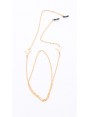 Golden metal chain with small humming-birds