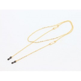 Gold Metal chains with small glasses