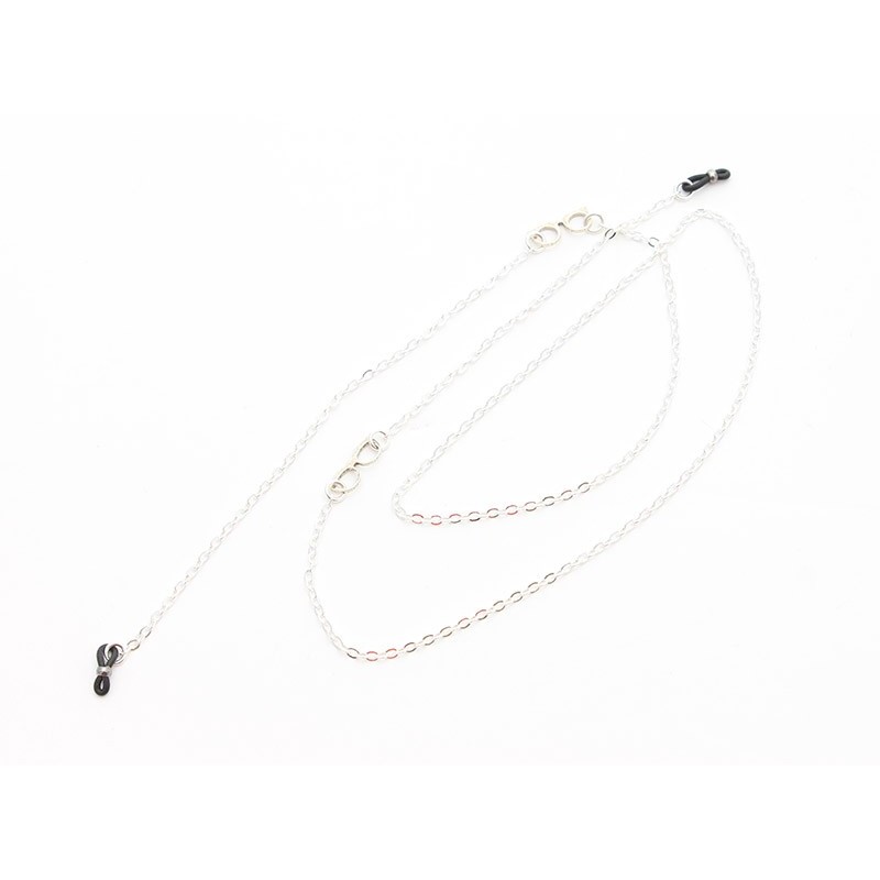 Chaîne métal Argenté avec mini lunette