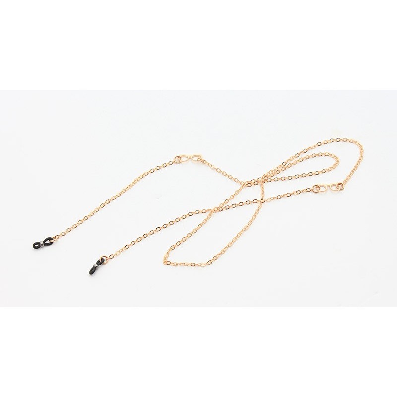 Chaîne métal Rose avec mini lunette