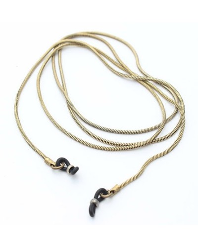 Antic gold Round snake metal chain