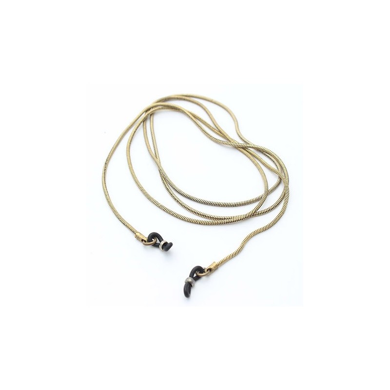 Antic gold Round snake metal chain