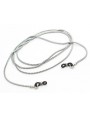 Antic silver round snake metal chain