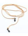 Golden pink round snake metal chain