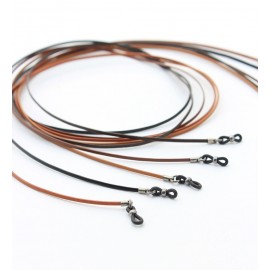 Waxed flat leather cord-COR25