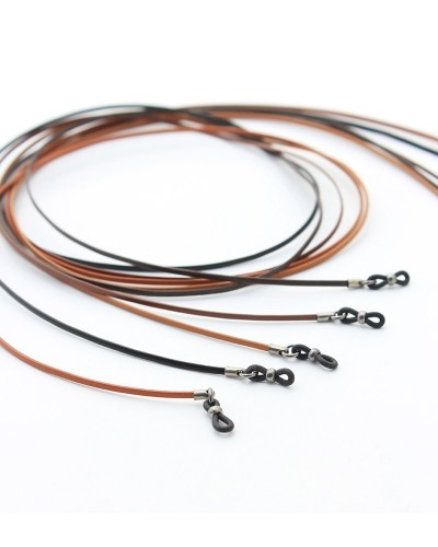 Cordons en cuir plat ciré