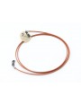 Cognac waxed flat leather cord