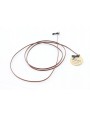 Light brown waxed flat leather cord