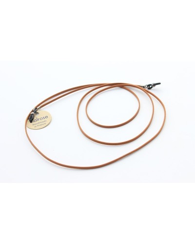 Camel waxed flat leather cord