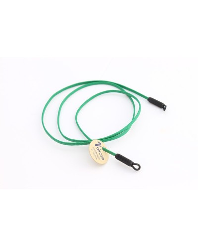 Green flat polished coton cord