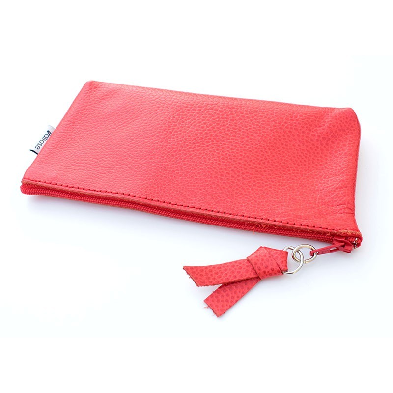 Zip leather pouches