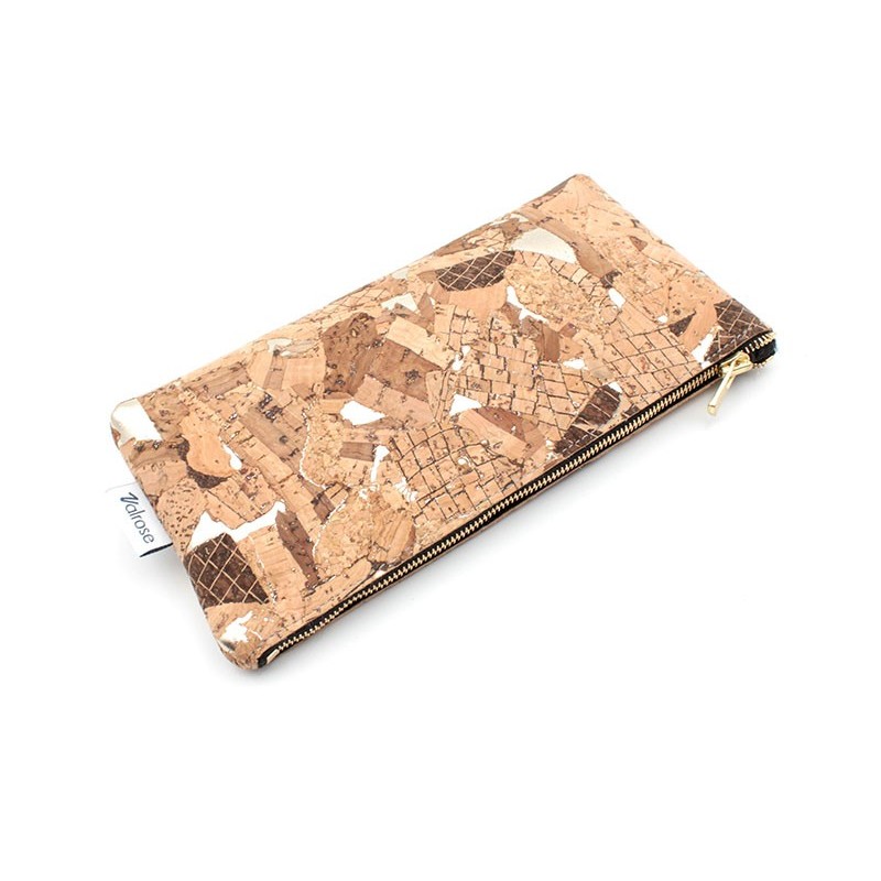 Golden cork leather case