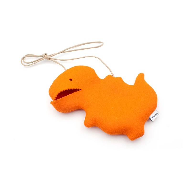 Felt animal case Orange T.Rex