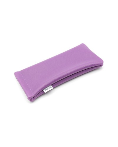 Étui Clic Clac en similicuir façon lézard Mauve