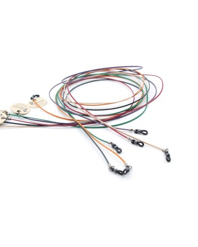 Waxed flat leather cords - COR28