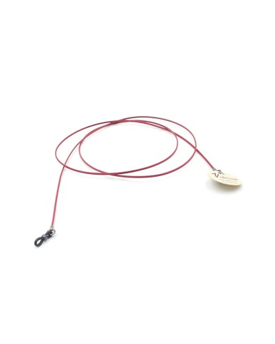 Burgundy Waxed flat leather cord