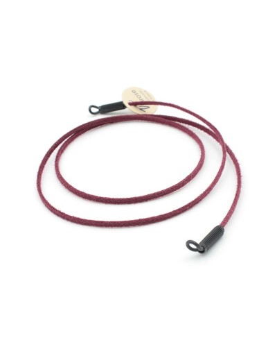 Burgundy Deer leather cord