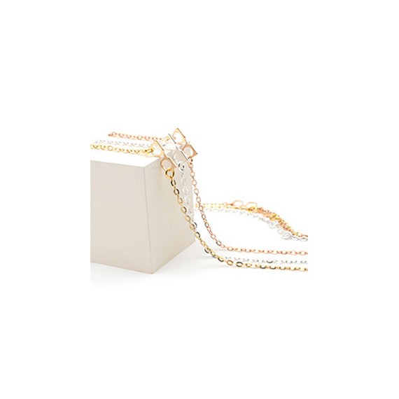 Chaînes métal Doré avec mini lunette