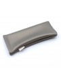 Metallic Grey Imitation Leather Clic Clac case