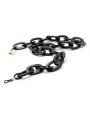 Black Acetate chain with very big oval links