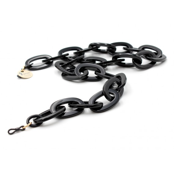 Black Acetate chain with very big oval links