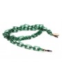 Green Acetate chain with Medium rectangular links