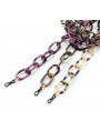 Flecked Acetate chains with big oval links